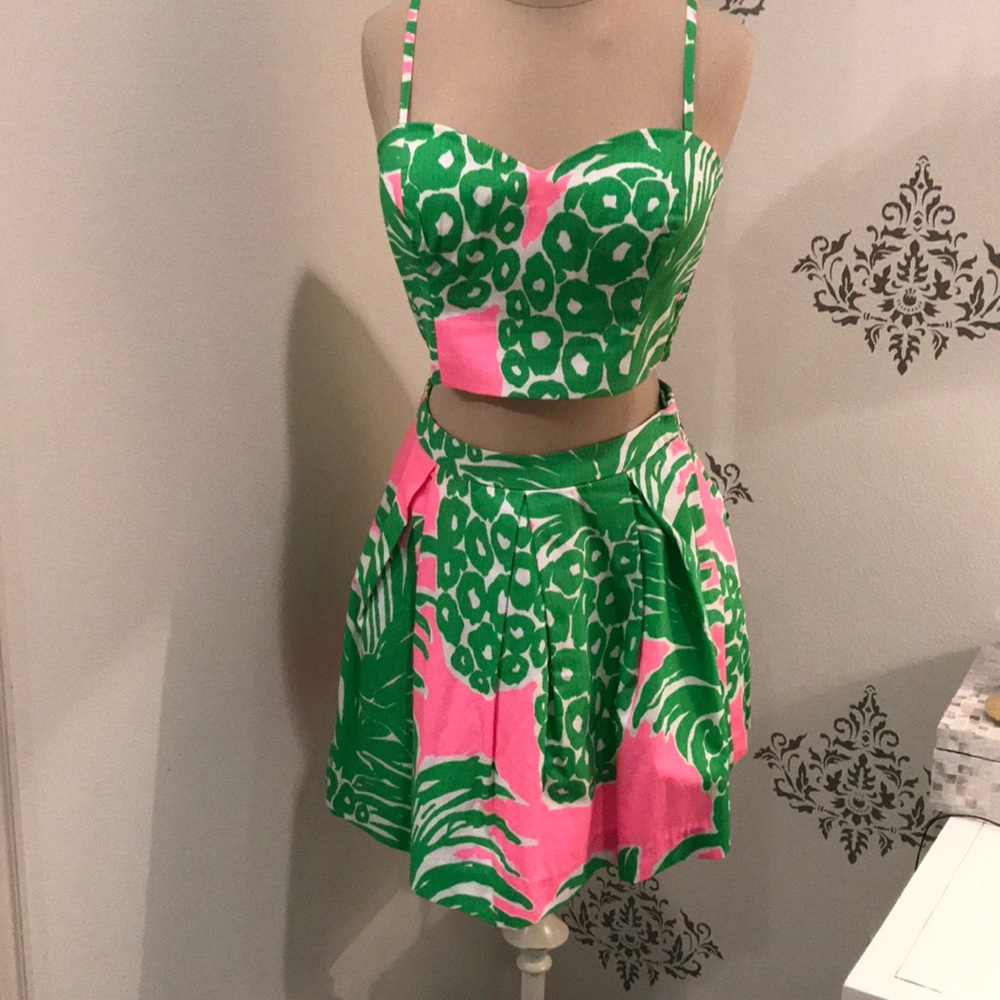 Lilly Pulitzer matching set dress two piece